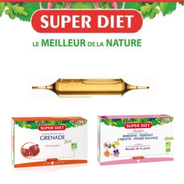 SUPER DIET Grenade (granat) + Bardane (piękna i czysta skóra) 2 ampułki x 15 ml TESTER