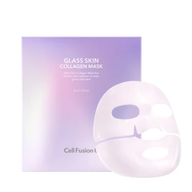 CELL FUSION C Glass Skin Collagen Mask 1 sztuka