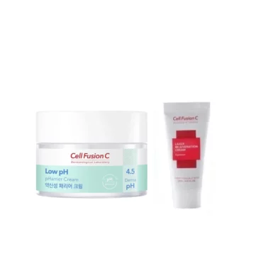 CELL FUSION C Low pHarrier Cream 55 ml + Laser Rejuvenation Cream 10 ml (zestaw)