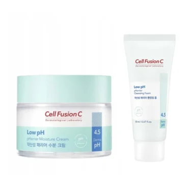 CELL FUSION C Low pH pHarrier Moisture Cream 80 ml + Low pH pHarrier Cleansing Foam 20 ml
