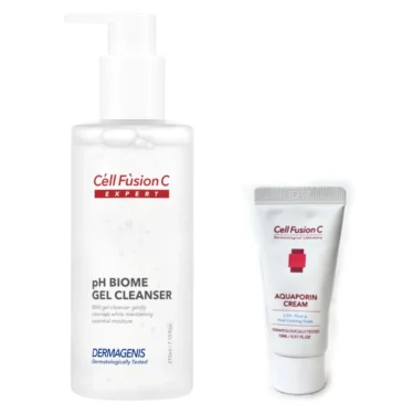 CELL FUSION C pH Biome Gel Cleanser 210 ml + Aquaporin Cream 15 ml