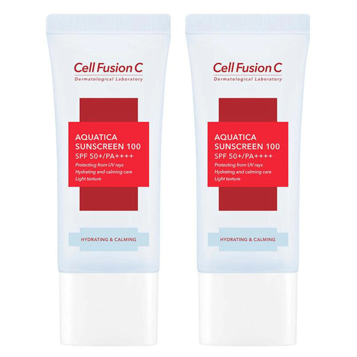 CELL FUSION C Aquatica Sunscreen 100 SPF 50+ / PA ++++ (Post a Cure Sunscreen) 35 ml+35 ml - obrazek 2