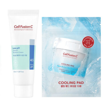 CELL FUSION C Low pH pHarrier Moisture Cream 40 ml + Cooling Pad 10 płatków (zestaw)