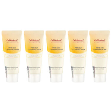CELL FUSION C Pore Sun Cleansing Foam 100 ml (5 tubek x 20 ml)