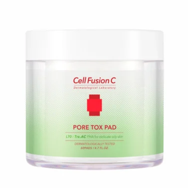 CELL FUSION C TRE AC Pore Tox Pad 60 szt. + kosmetyczka