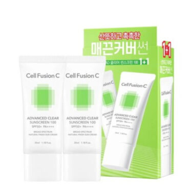 CELL FUSION C Advanced Clear Sunscreen 100 SPF 50+/PA++++ 35 ml + 35 ml